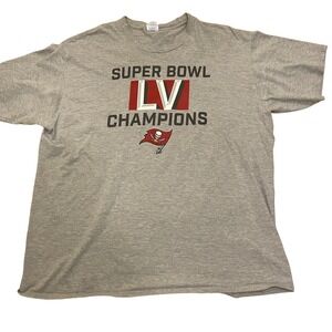 Super Bowl LV Champions T-Shirt Tampa Bay‎ Buccaneers Fan Gear Men's Size 2XL